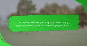 Ανταγωνιστικές Λίγκες Ποδοσφαίρου Νέων: Δομές τουρνουά, Κατατάξεις παικτών, Αξιολογήσεις δεξιοτήτων